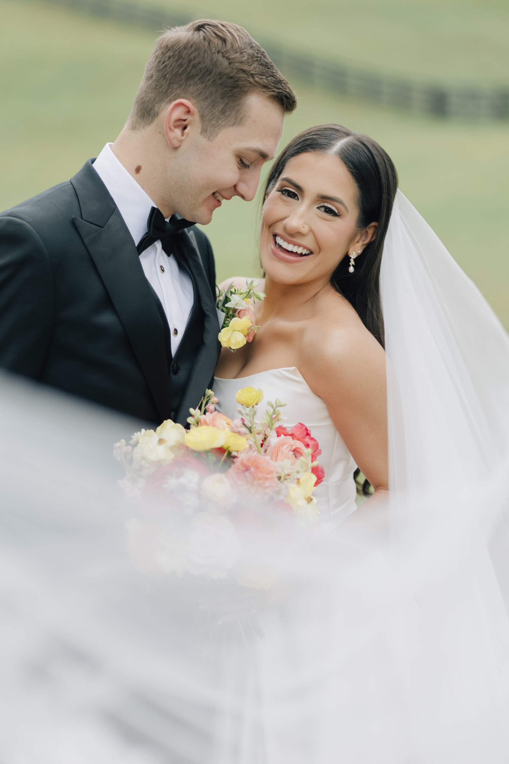 Bride and groom portrait at White Laurel Estate in Dawsonville, Georgia.